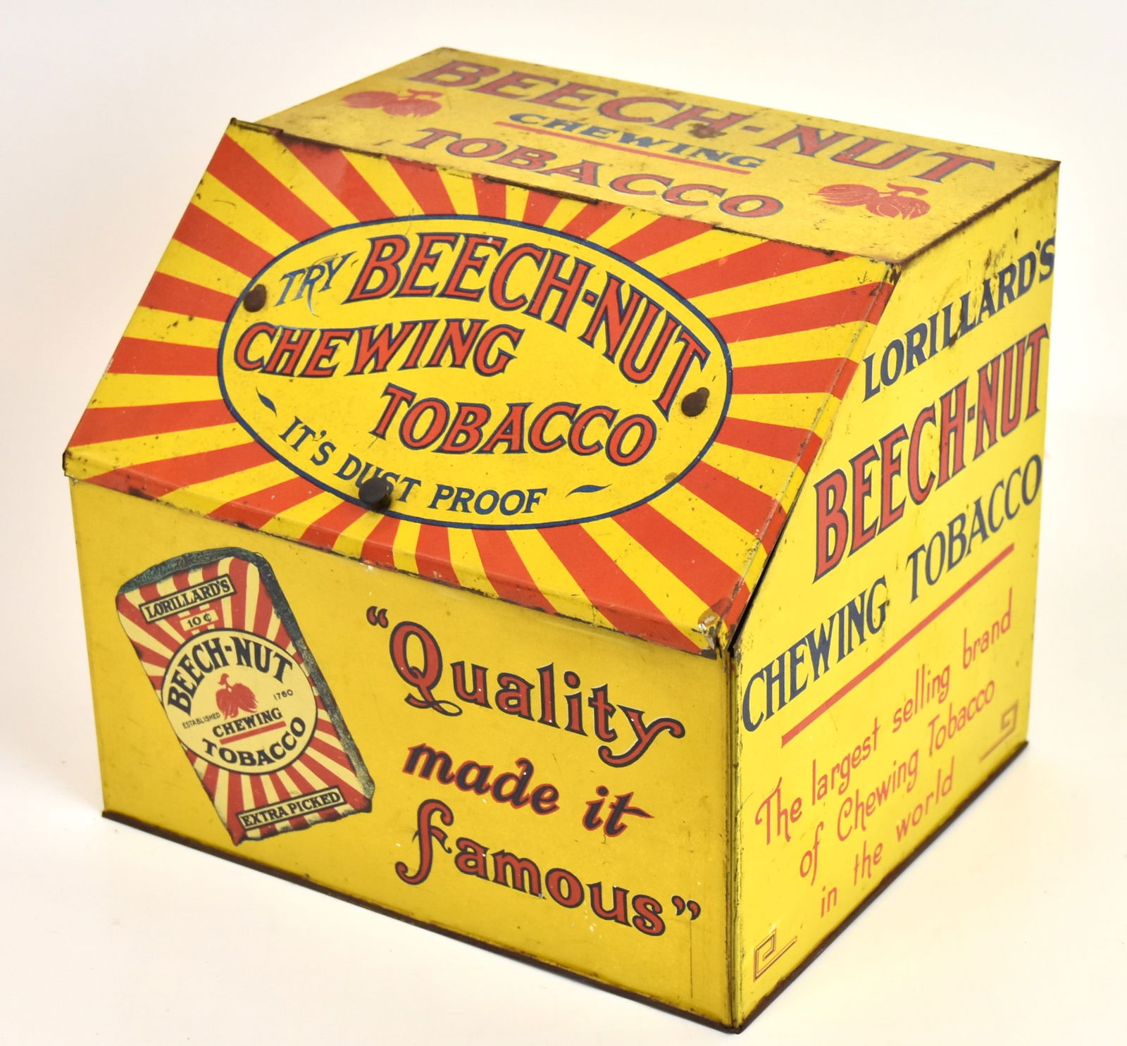 Beechnut Chewing Tobacco Tin Store Bin (1 of 7)