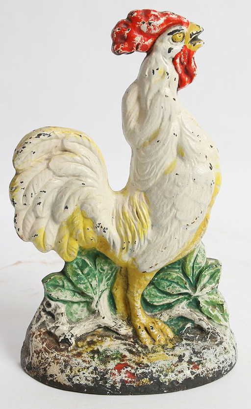 CAST IRON ROOSTER DOORSTOP