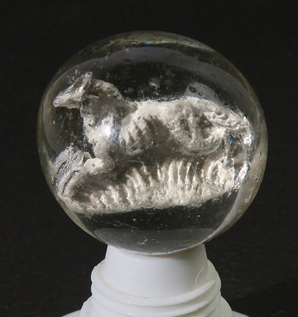 SULFIDE DOG MARBLE: 1 7/16"