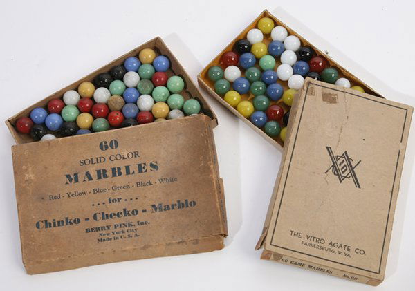TWO ORIGINAL BOXES OF MARBLES (1 of 6)