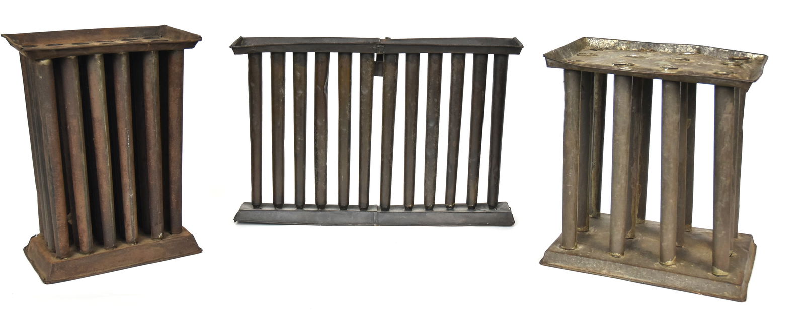 Three Unusual Tin Candle Molds (1 of 3)