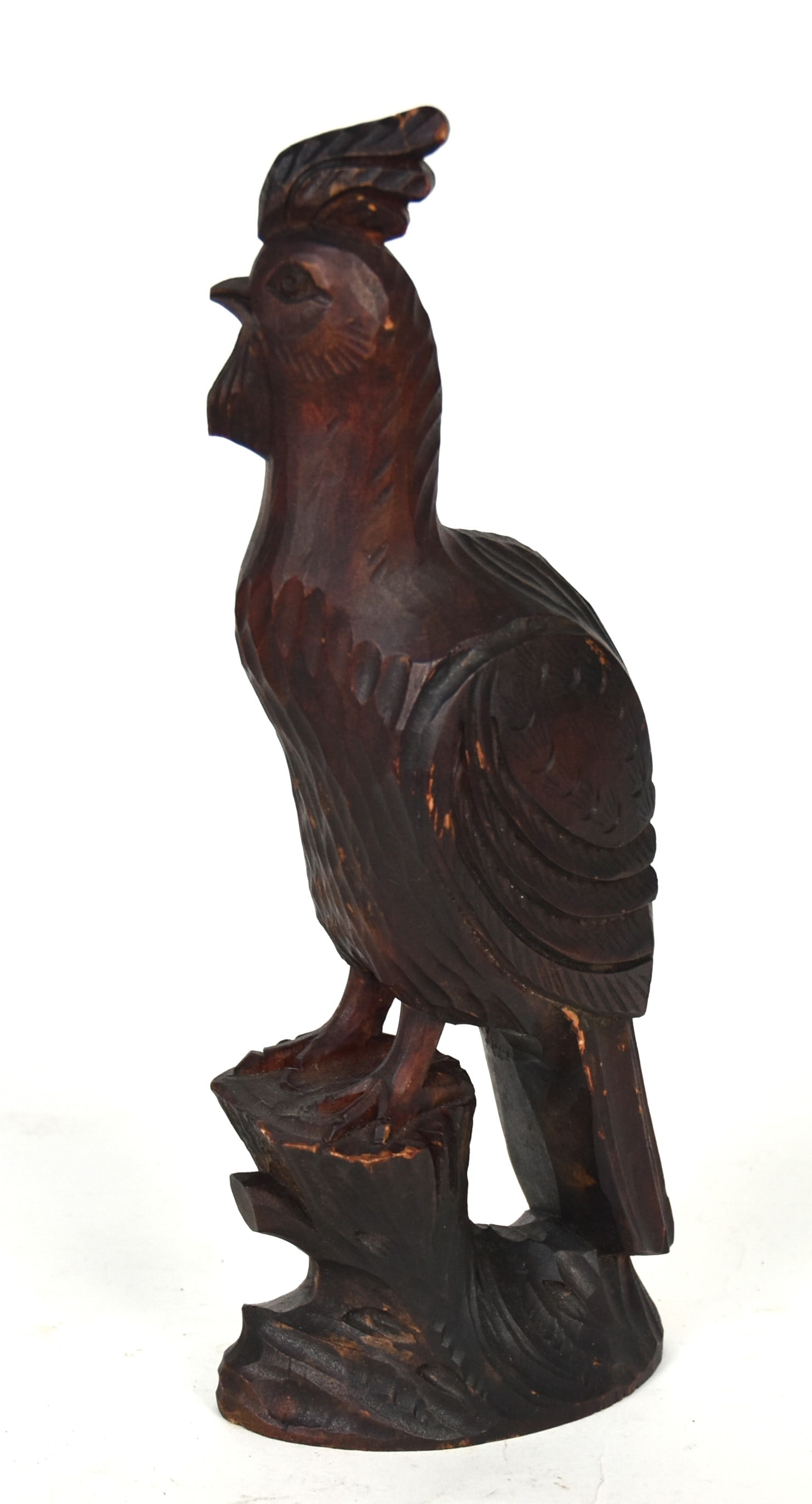 Carved Folk Art Wooden Rooster (1 of 3)