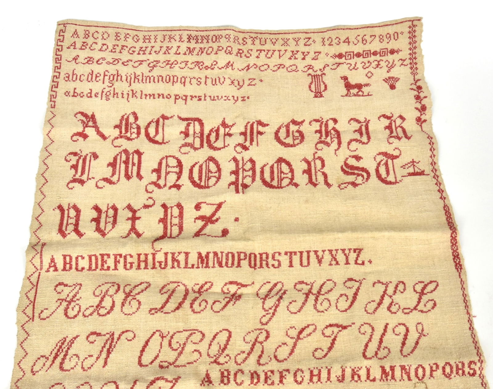 Lovely Large Early Sampler (1 of 6)