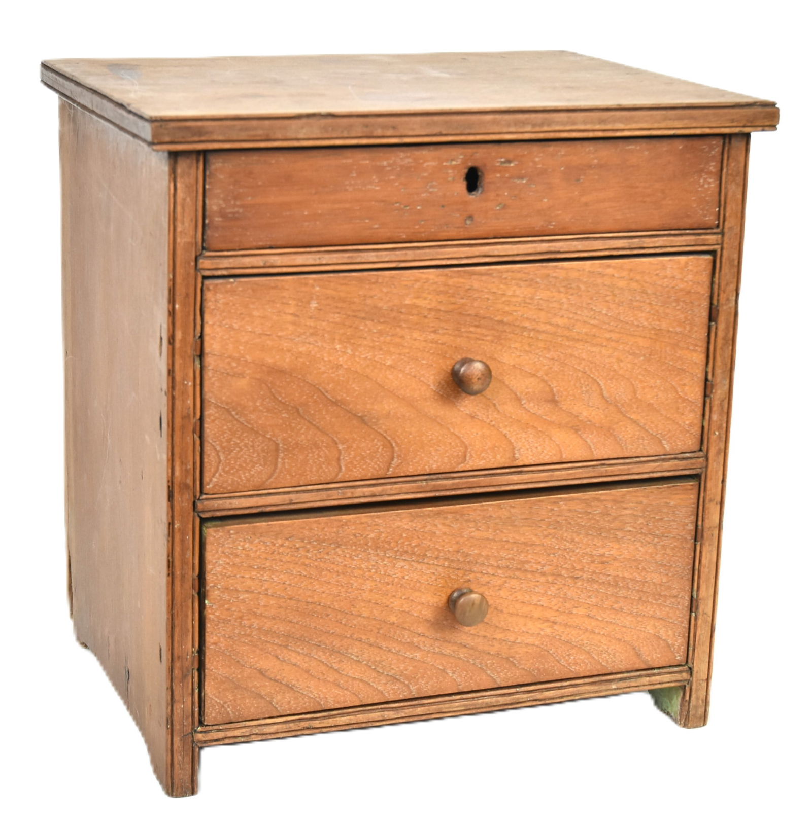 Cherry & Walnut Miniature Chest (1 of 4)