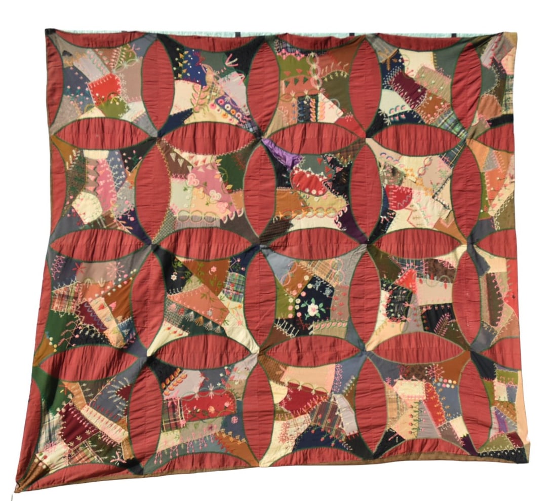 Nice Victorian Crazy Quilt (1 of 9)