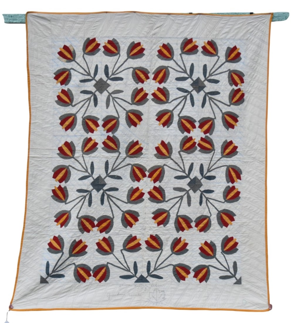 Signed & Dated Applique Quilt (1 of 9)