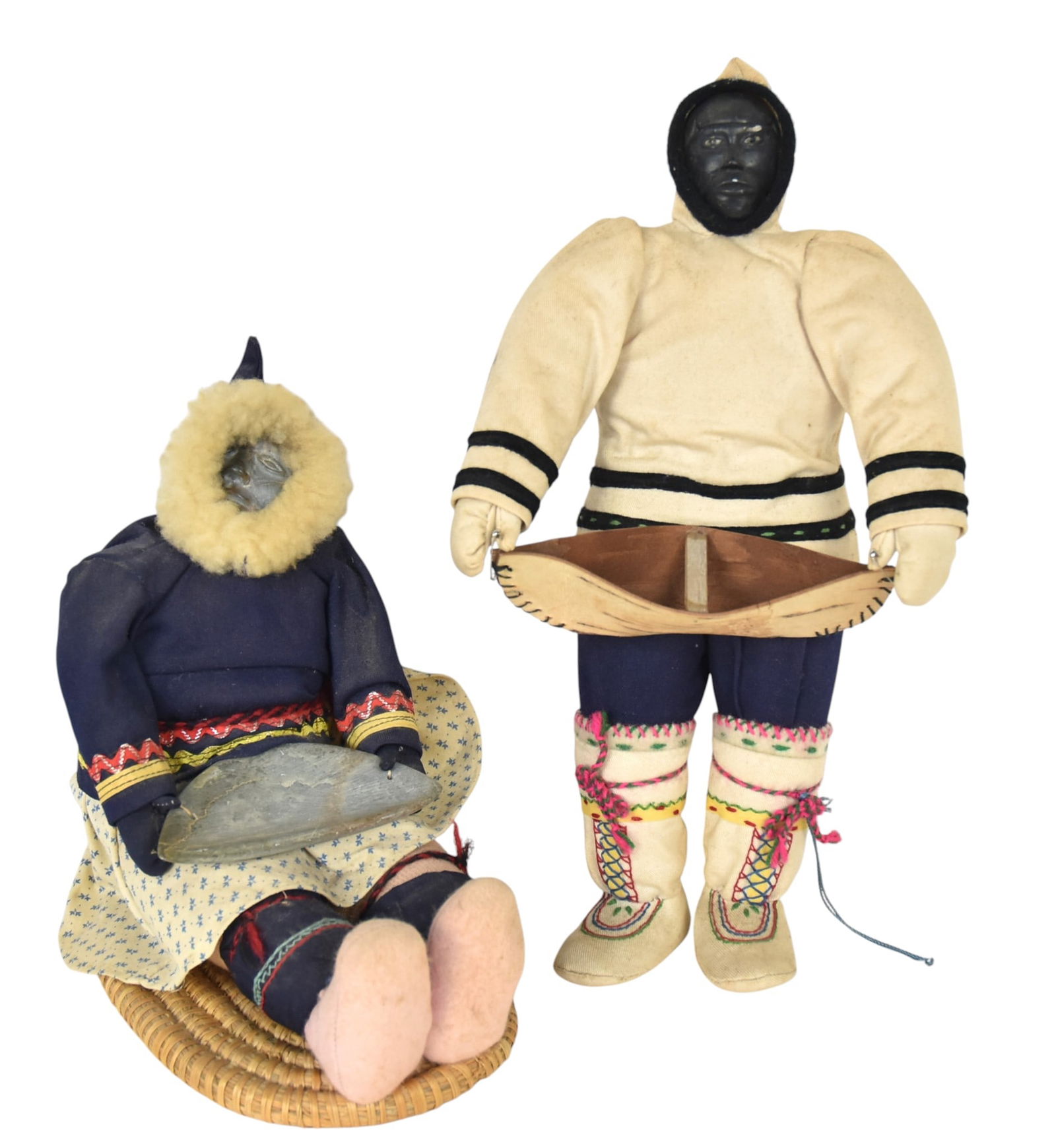 Two Inuit Eskimo Dolls (1 of 4)