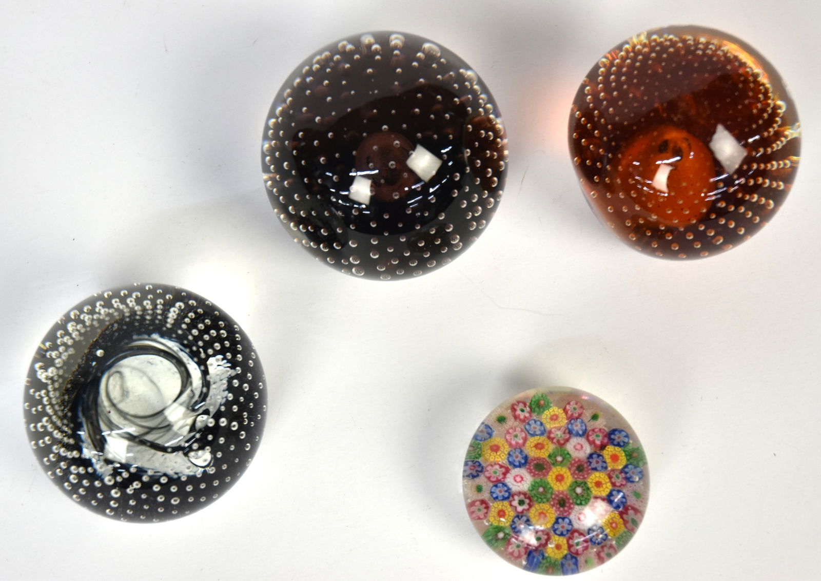 Four Art Glass Paperweights (1 of 5)