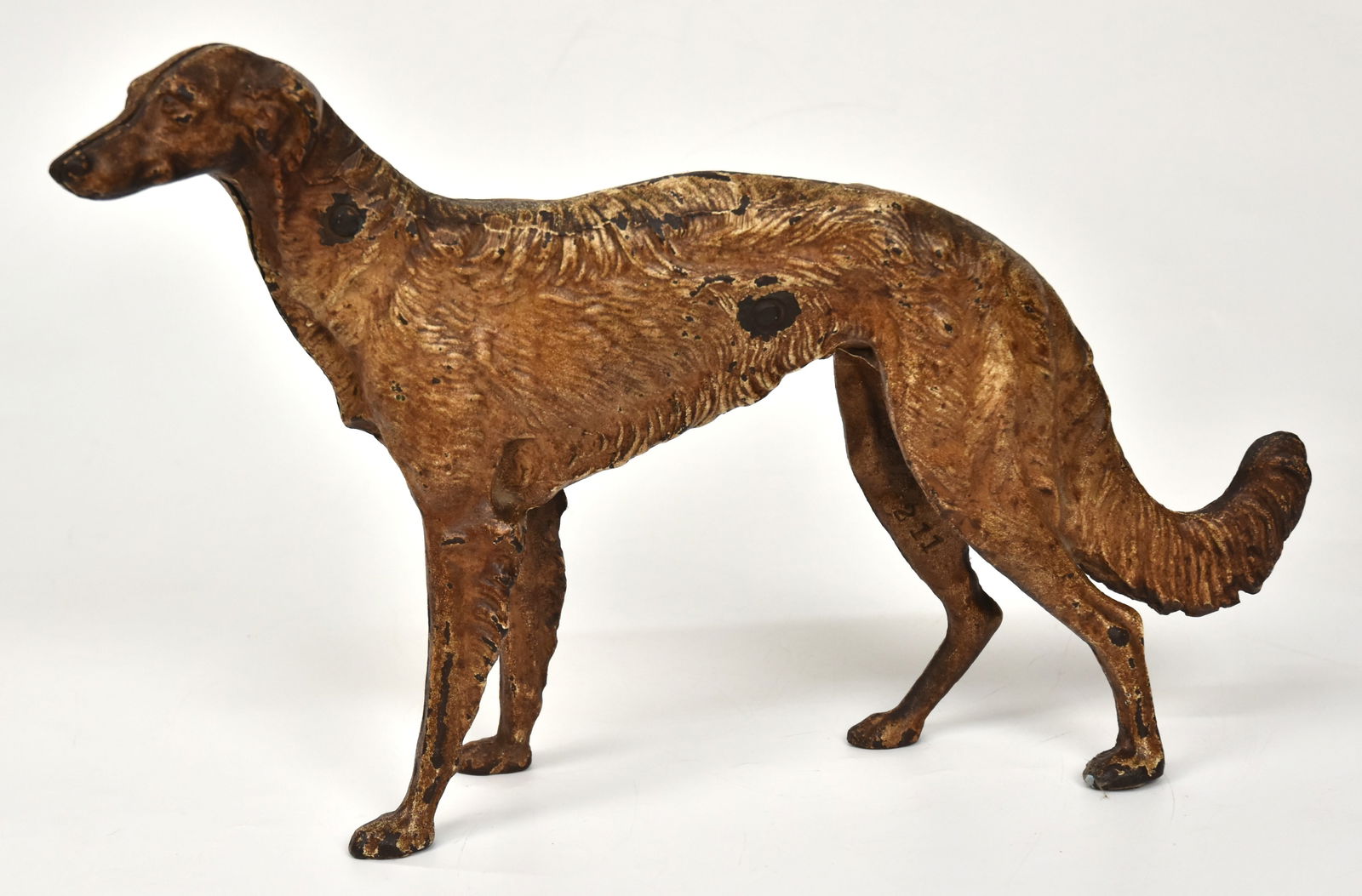 Cast Iron Wolfhound Dog Doorstop (1 of 3)
