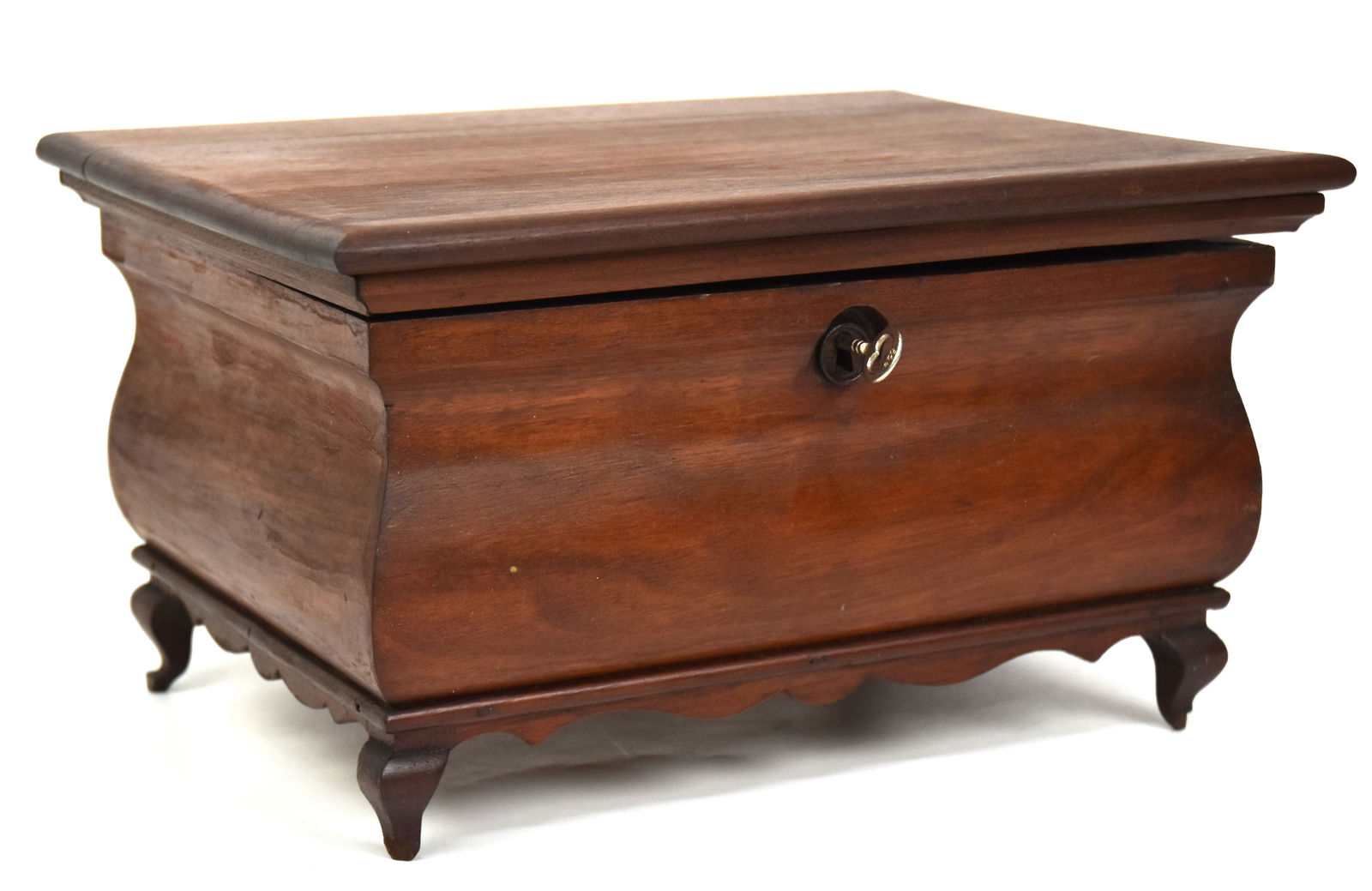 Early Walnut Sewing Box (1 of 7)
