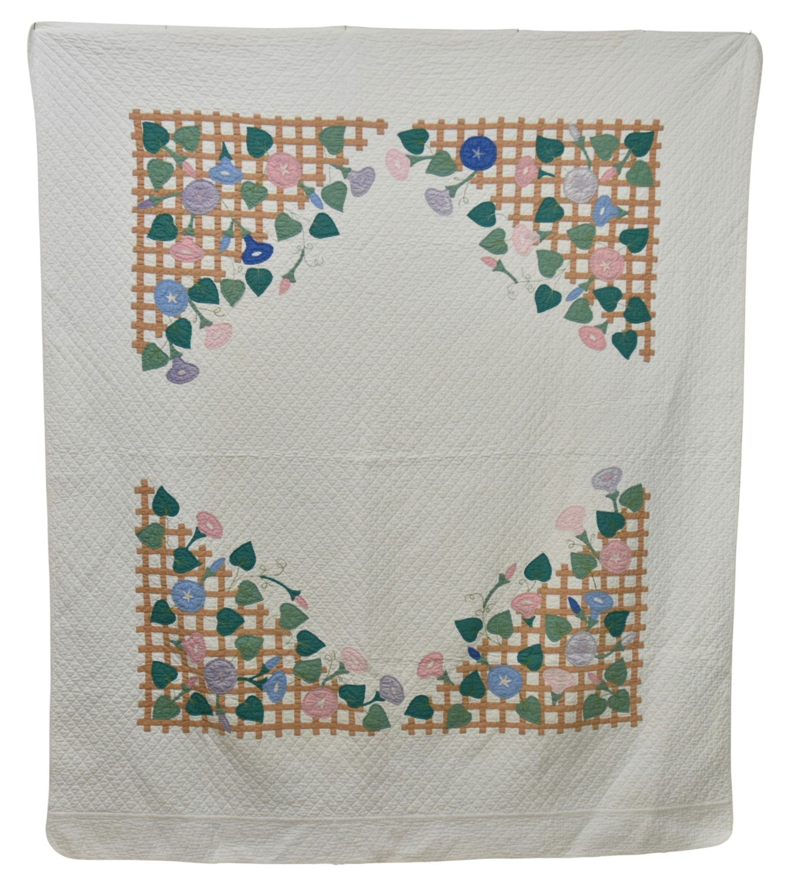Old Handmade Applique Quilt (1 of 7)