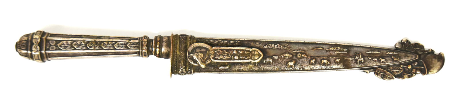 Fine Silver Mounted Goucho Dagger with Scabbard (1 of 6)