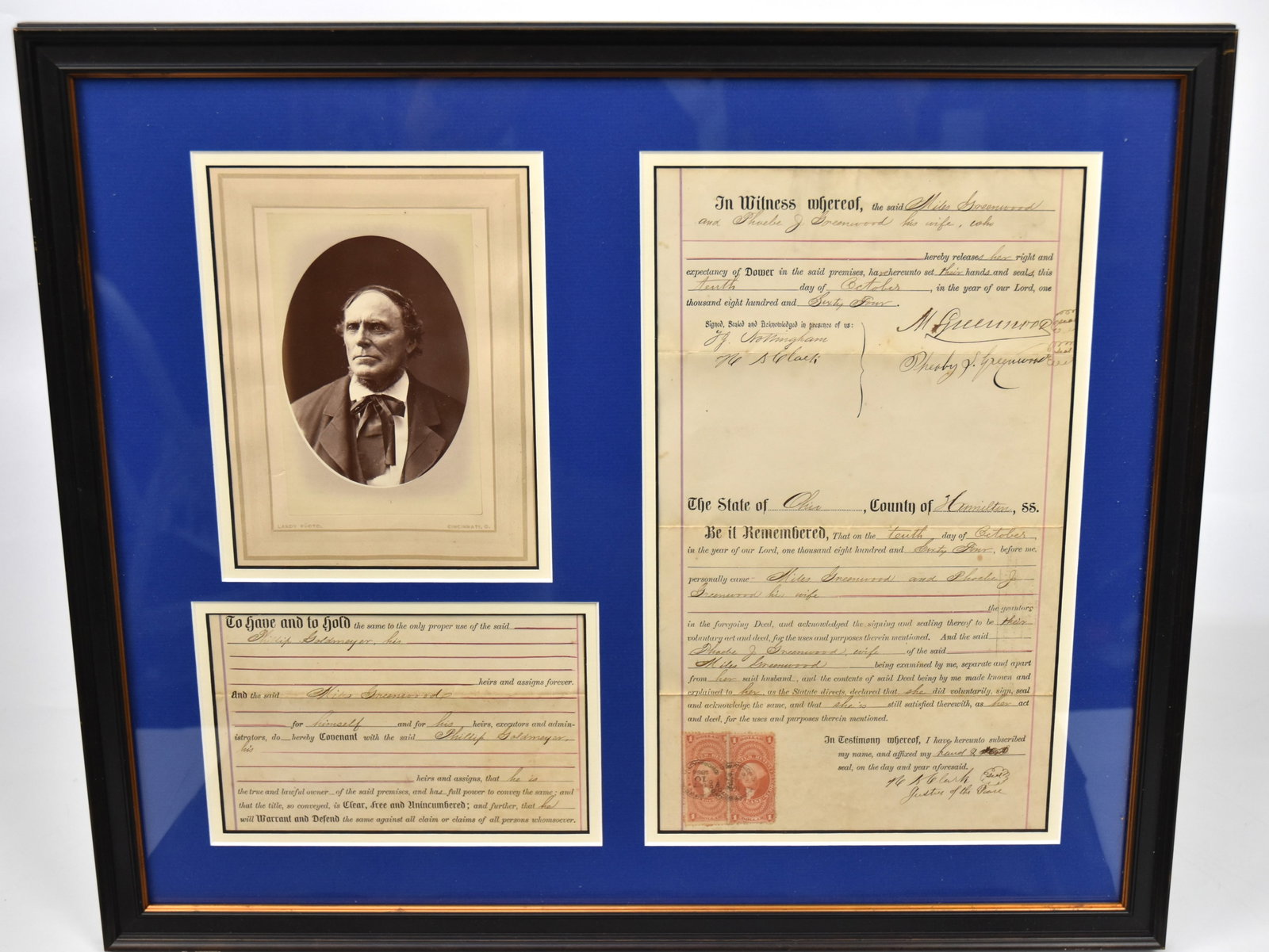 Photo & 1865 Documents of First Cincinnati Fire Chief (1 of 6)