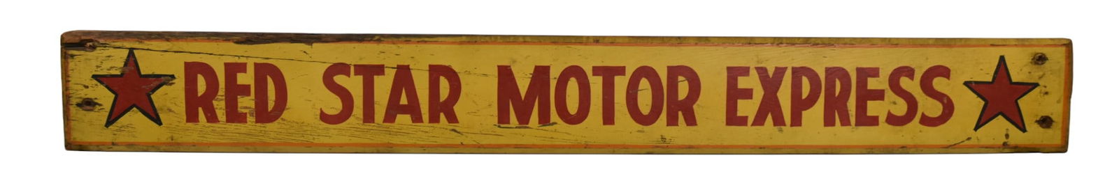 Early Wooden Red Star Motor Express Sign (1 of 5)