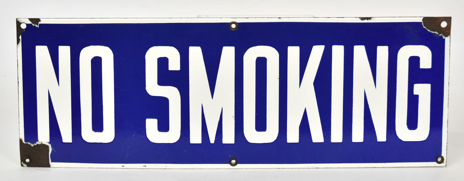 Porcelain No Smoking Sign (1 of 4)