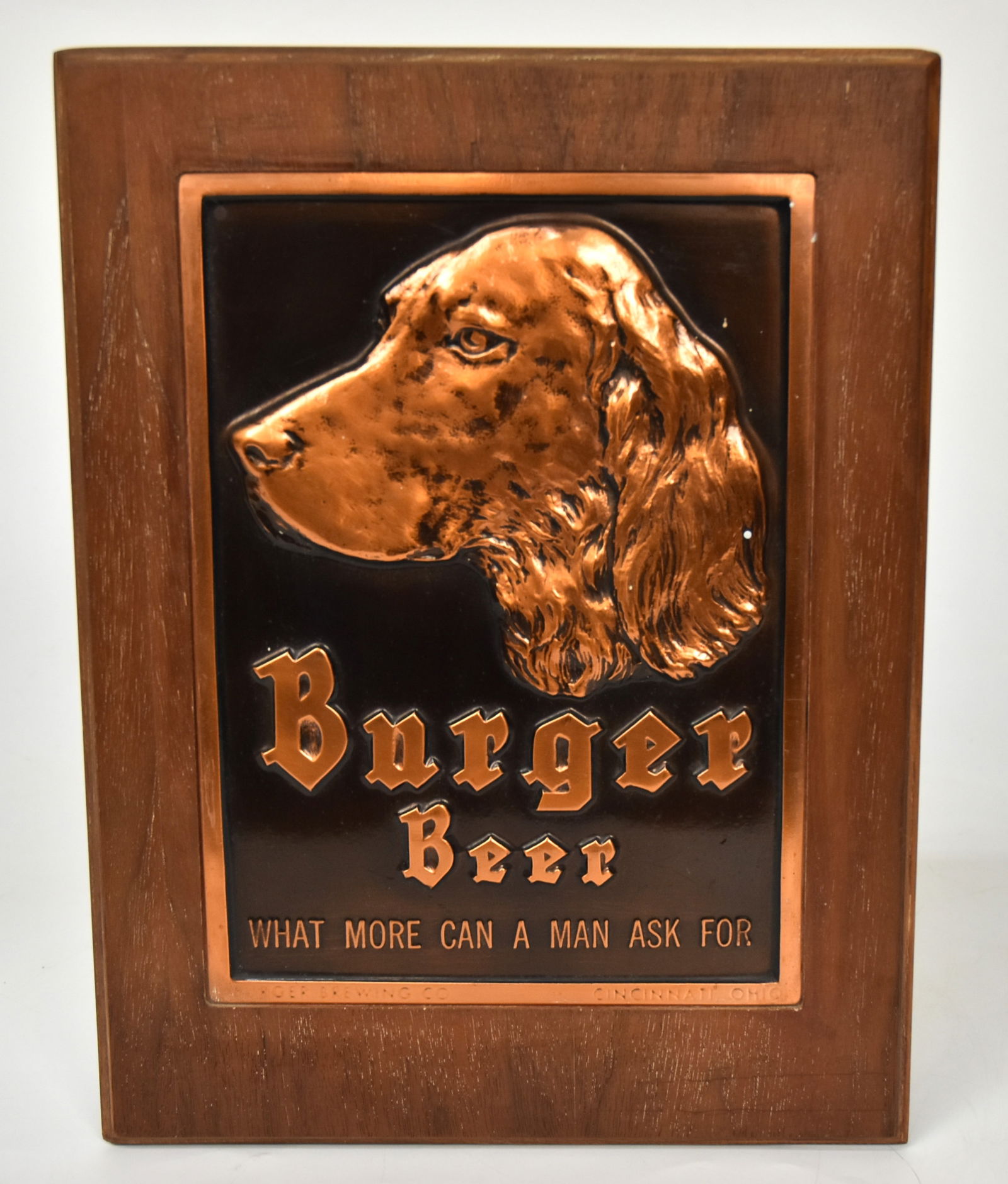 Embossed Burger Beer Sign With Dog (1 of 6)