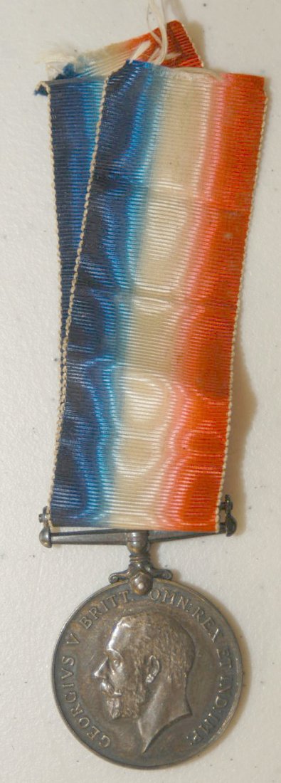 WWI CAMPAIGN MEDAL MAJOR H.C. MABEN 14TH WORCESTERSHIRE: A silver service medal and ribbon marked on edge “Major N.C. Maben”. Maben was with the 14th Worcestershire Regiment during WWI and was awarded the M.C. for actions in the Salient; awarded the D.S
