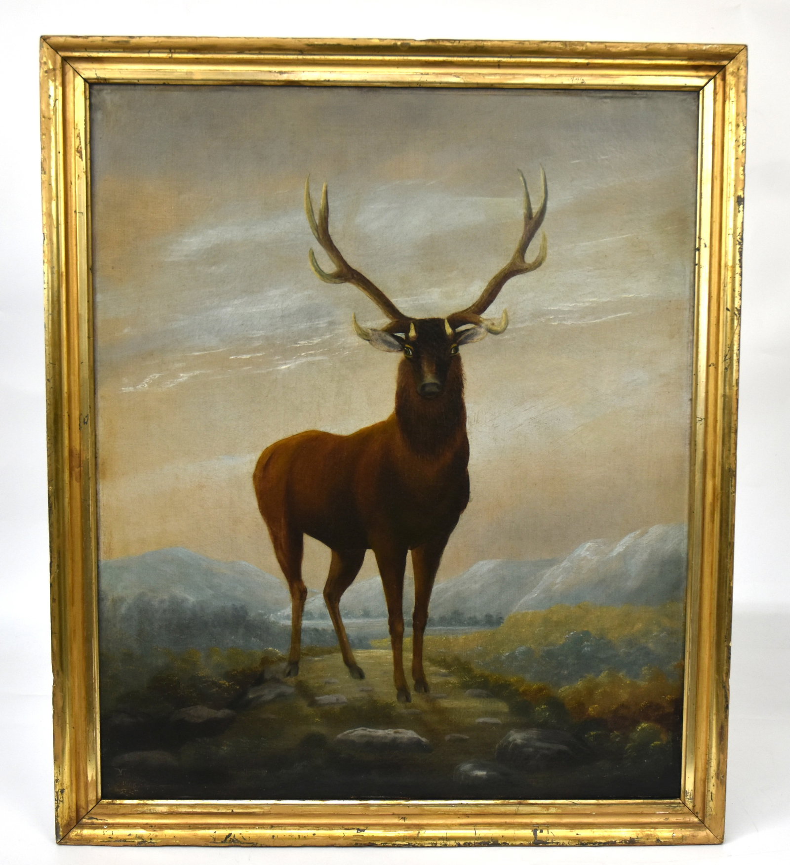 Oil Painting of an Elk (1 of 5)