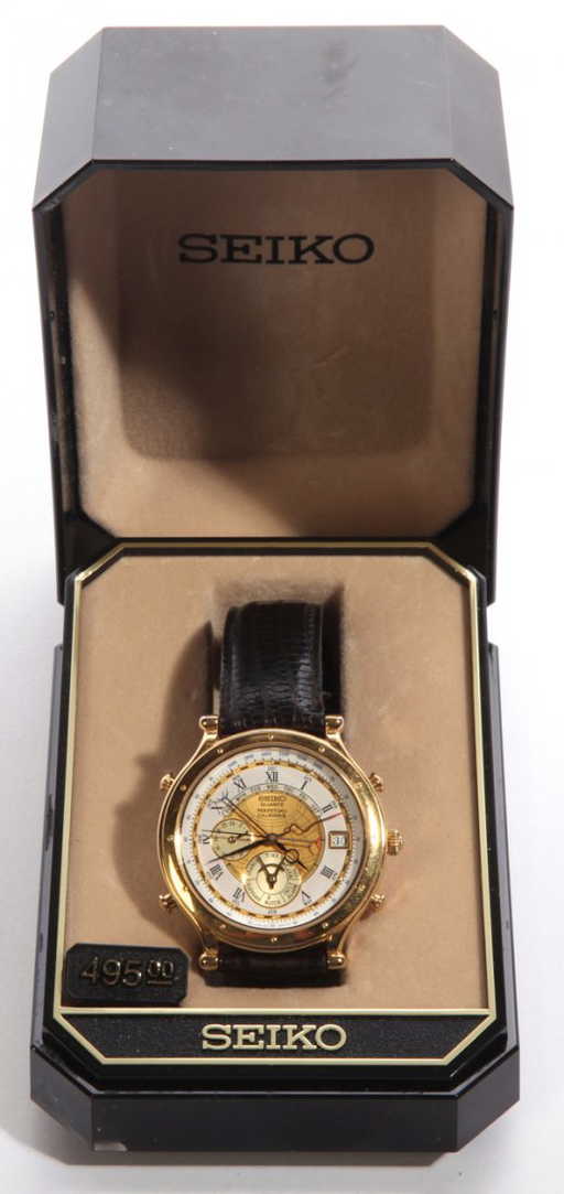 SEIKO QUARTZ PERPETUAL CALENDAR WRIST WATCH SEIKO QUARTZ PERPETUAL CALENDAR WRIST WATCH