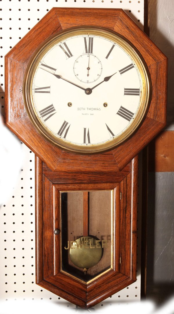 SETH THOMAS WORLD JEWELERS REGULATOR CLOCK Sep 02, 2013 Forsythes