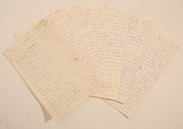 MS ACCOUNT OF FRANCO-PRUSSIAN WAR: A 9 page manuscript account by a Mass. Politician named William Taylor Adams trip through Europe in 1870, during the Franco-Prussian War or the War of 1870 as the French call it. This account in penci