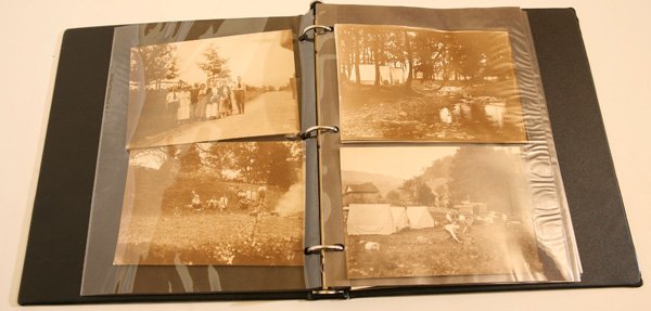 PHOTO ALBUM FORD, EDISON, FIRESTONE, HARDING &: Lot of 26 early silver gelatin photographs, all circa 4.5 x 6.75”. Most featuring President Warren G. Harding, Henry Ford, Harvey Firestone, Thomas Edison, & John Burroughs the naturalist and writer