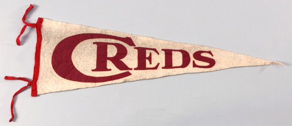 Early Cincinnati Reds Pennant: 25" long