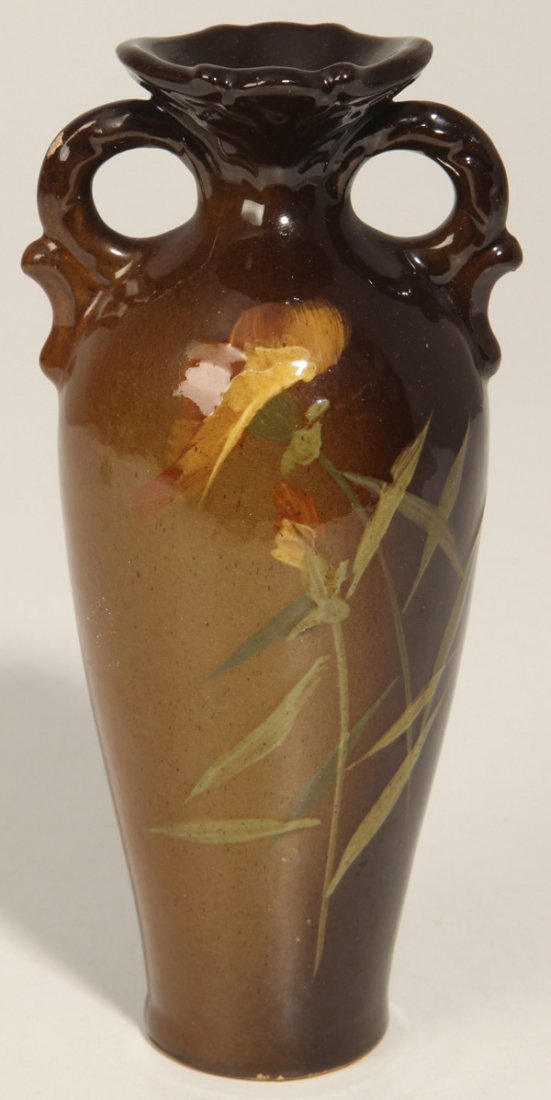 Early Hand Decorated Ohio Pottery Vase (1 of 5)