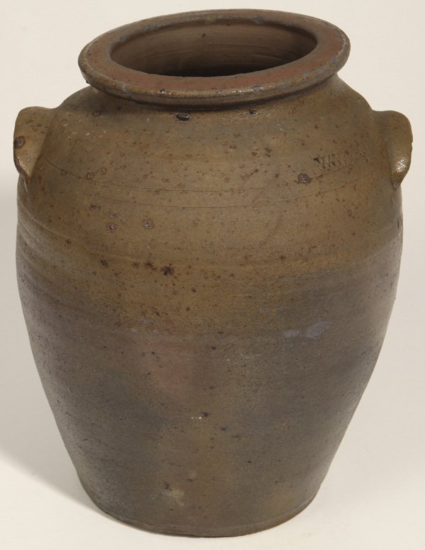 Stamped W. Welsh Stoneware Jar (1 of 7)