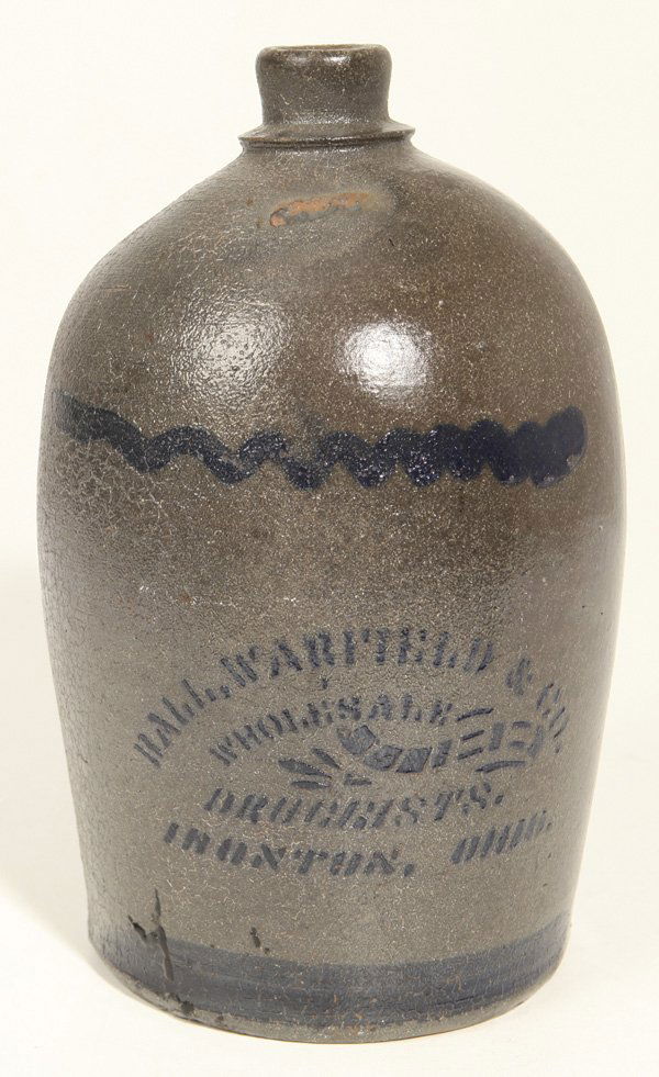 Ball, Warfiled, Ironton, OH Stoneware Jug (1 of 6)