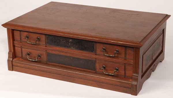 Williamantic 2 Drawer Cherry Spool Cabinet (1 of 8)