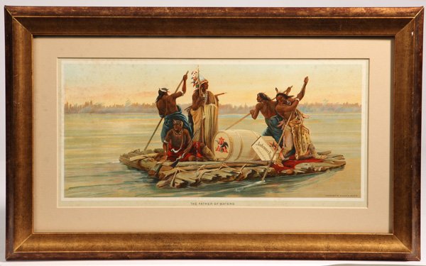 Anheuser Busch Oscar Berninghaus Advertising Lithograph (1 of 6)