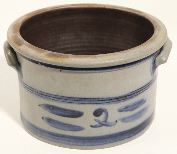 Unjusual 2 Gallon Decorated Stoneware Cake Crock (1 of 5)