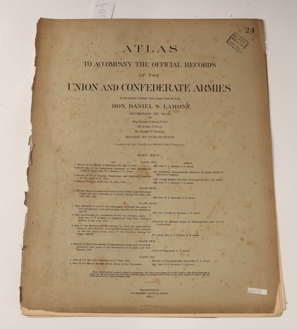 Battle Maps from Atlas of the Union & Confederate (1 of 6)