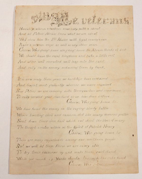 Civil War Song from Morris Island S.C. (1 of 7)