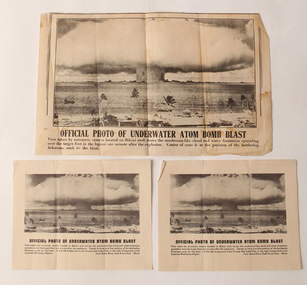 Three 1946 Atomic Bomb Test Photos (1 of 4)