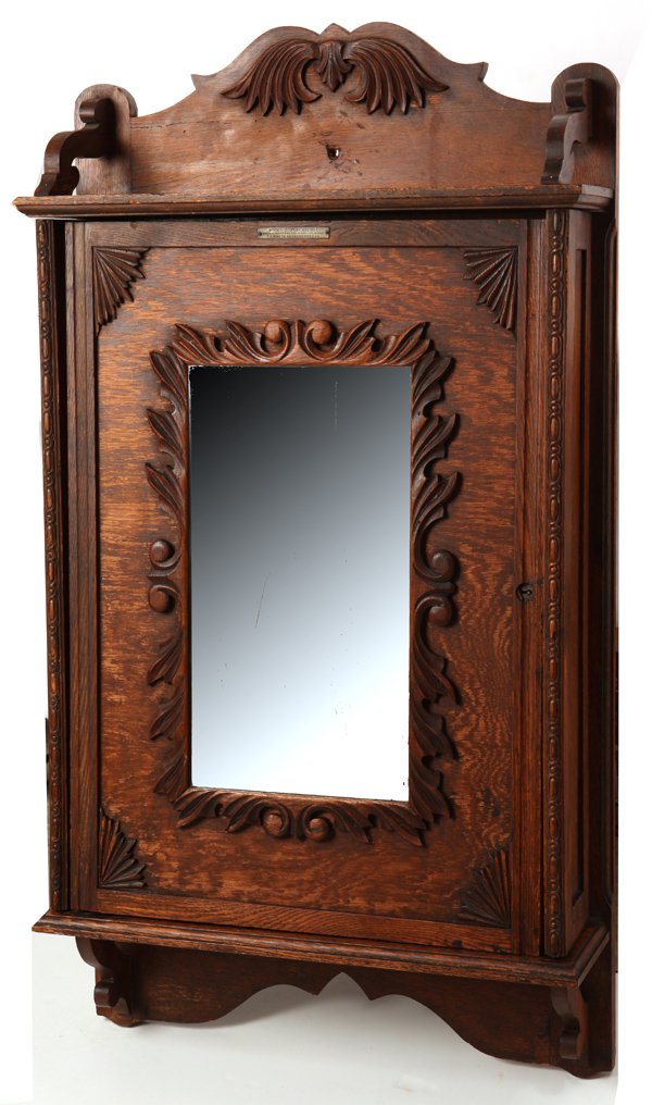 Rare Wood's Oak Cabinet Photo Display Case (1 of 10)