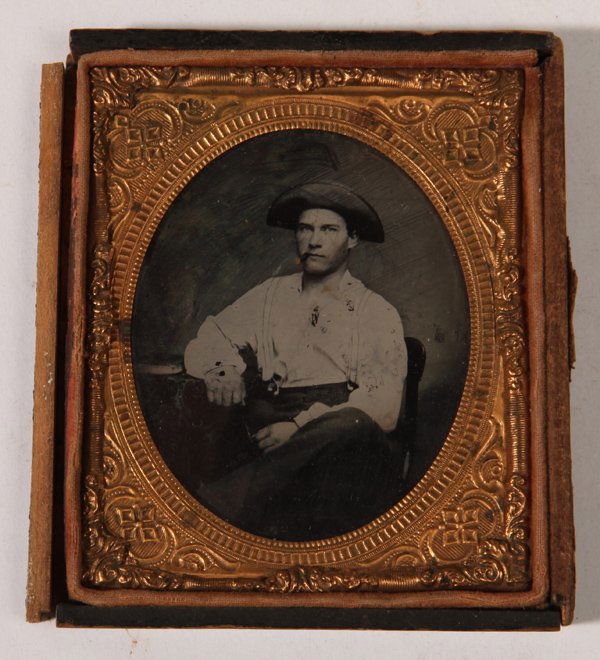 Ruby Ambrotype of Cowboy (1 of 4)
