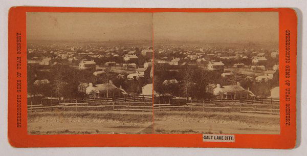 Albumen Stereoview of Salt Lake City (1 of 4)