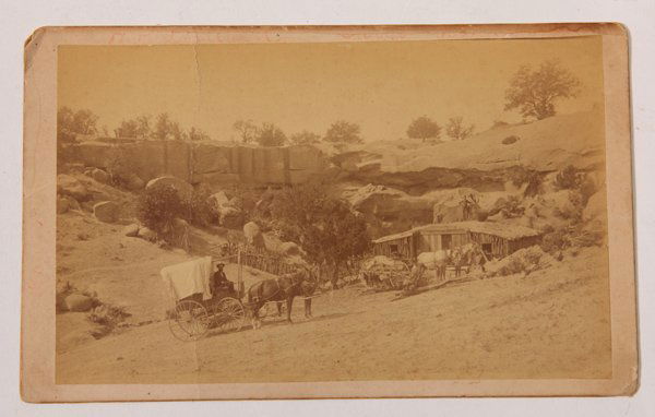 Albumen Boudoir Photo Western Photographer & Wagon (1 of 5)