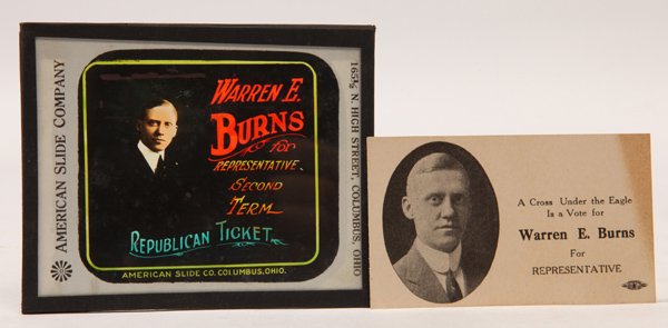 Rare Campaign Magic Lantern Slide (1 of 5)