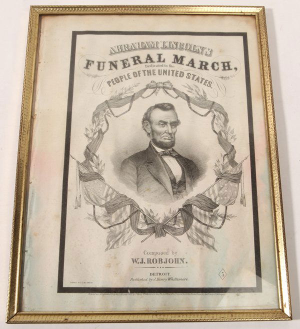 Lincoln Funeral March Sheet Music (1 of 7)