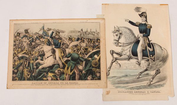 Two Mexican War Prints incl. Zachary Taylor (1 of 9)