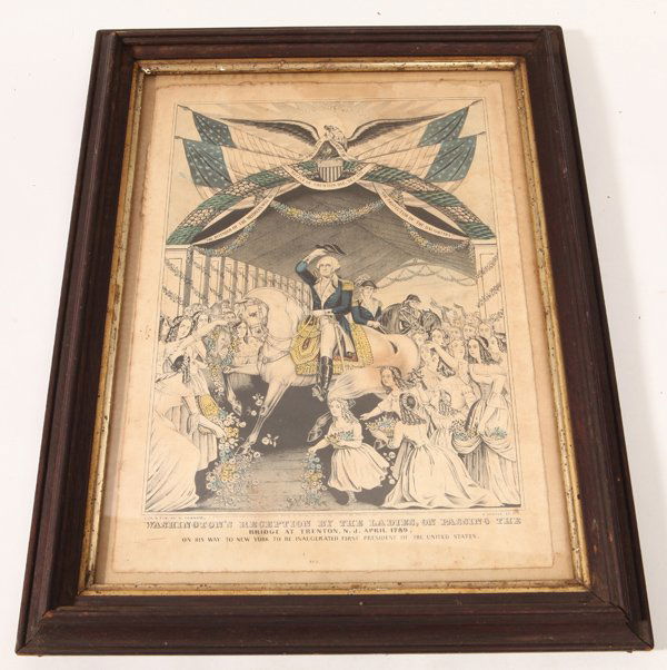 Early Washington Hand Colored Print (1 of 7)
