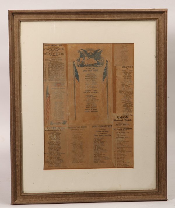 Framed Ohio Sample Ballots (1 of 6)