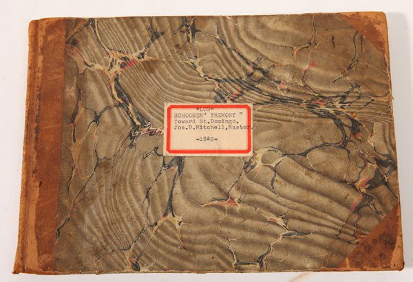 1849 Ships Log N.Y. Schooner Tremont & Petrel (1 of 9)