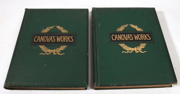 Antonio Canova's Works: Entitled the Works of Antonio Canova in Sculpture and Modelling with Descriptions from the Italian of the Countess Albrizzi and a Biographical Memoir, by Count Cicognara, Vols. 1 & 2 only, heliotype e