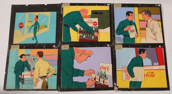 Group of Original Coca-Cola Ad Artwork (1 of 7)