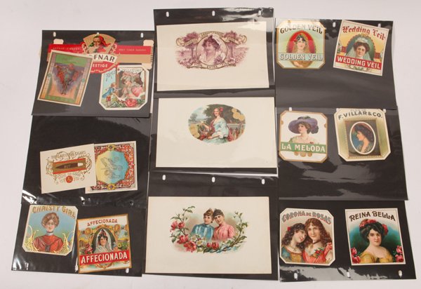 34 Original Cigar Box Labels (1 of 8)