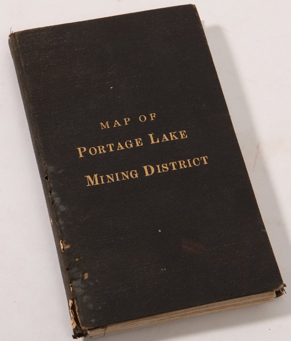 Emerson's 1888 Pocket Map Mich. Portage Lake Mining (1 of 9)